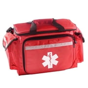 Primacare KB-1088WM EMT First Responder Trauma Bag | Empty Deluxe EMS Shoulder Bag | Professional First Aid Kit Bag with 4 Large Compartments for Emergency Medical Supplies