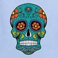 thumbnail image 5 of Wild Bobby Day Of The Dead Sugar Skull Pop Culture Women Graphic Tee, Light Blue, Large, 5 of 5