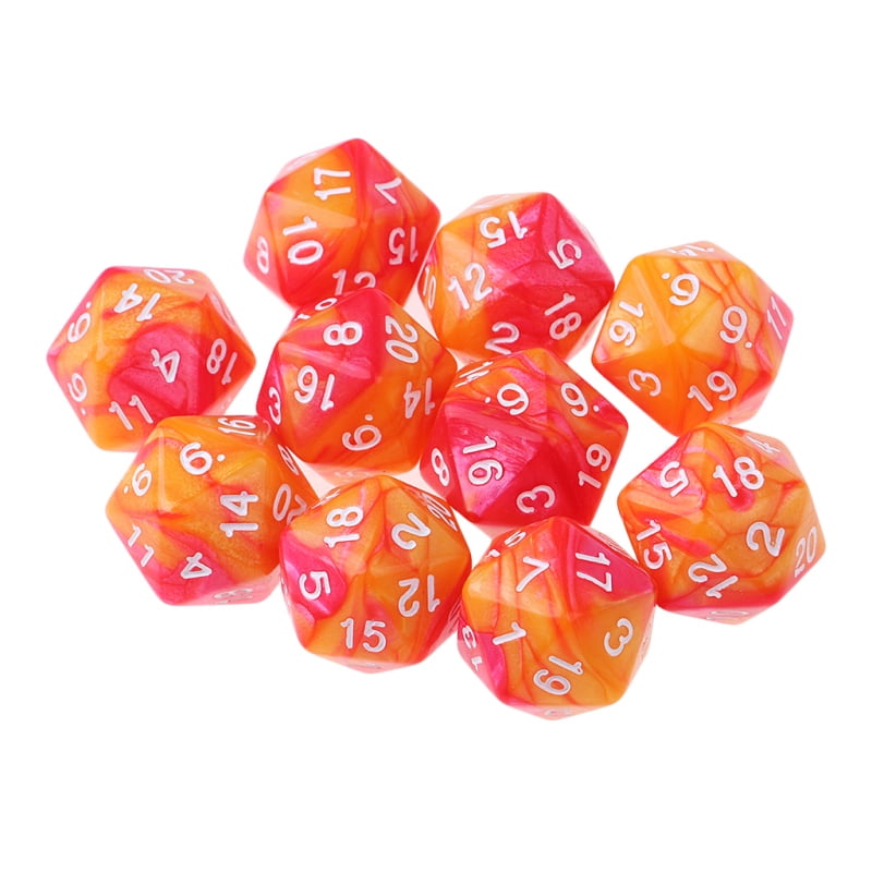 Set/20pcs Multi Sided Dice Dungeons and Dragon RPG Party Table Board Game 