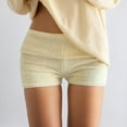thumbnail image 2 of Micro Shorts for Women 2026 Summer Low Rise Knitted Elastic Waist Bodycon Booty Shorts, 2 of 5