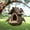 1PC, variant on Vintage Treehouse Shape Bird Feeder: A Charming Oasis for Your Feathered Friends, Waterproof Resin Tree-Mounted Sculpture, Bird Feeders for Outdoors, with Tray for Outdoor Garden Decor (1PC)