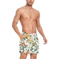 thumbnail image 4 of FORMRS Mens Swim Trunks Mesh Liner Quick Dry Casual Beach Board Shorts with Pockets, Sizes S-2XL, Light Green Floral Pattern, 4 of 9