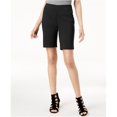thumbnail image 2 of INC Womens Stud Trim Casual Bermuda Shorts, Negro, 16 I-N-C islas Bermudas, 2 of 2