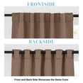 thumbnail image 2 of Ryb Home Cortinas Opacas – Cortinas Gruesas Para Ventana Para Cafetería, Bar, Bloqueador De Luz Solar, Absorben El Calor Para Dormitorio, Sala De Estar, Telón De Fondo, 42 Pulgadas De Ancho X 54 Pulga, 2 of 5