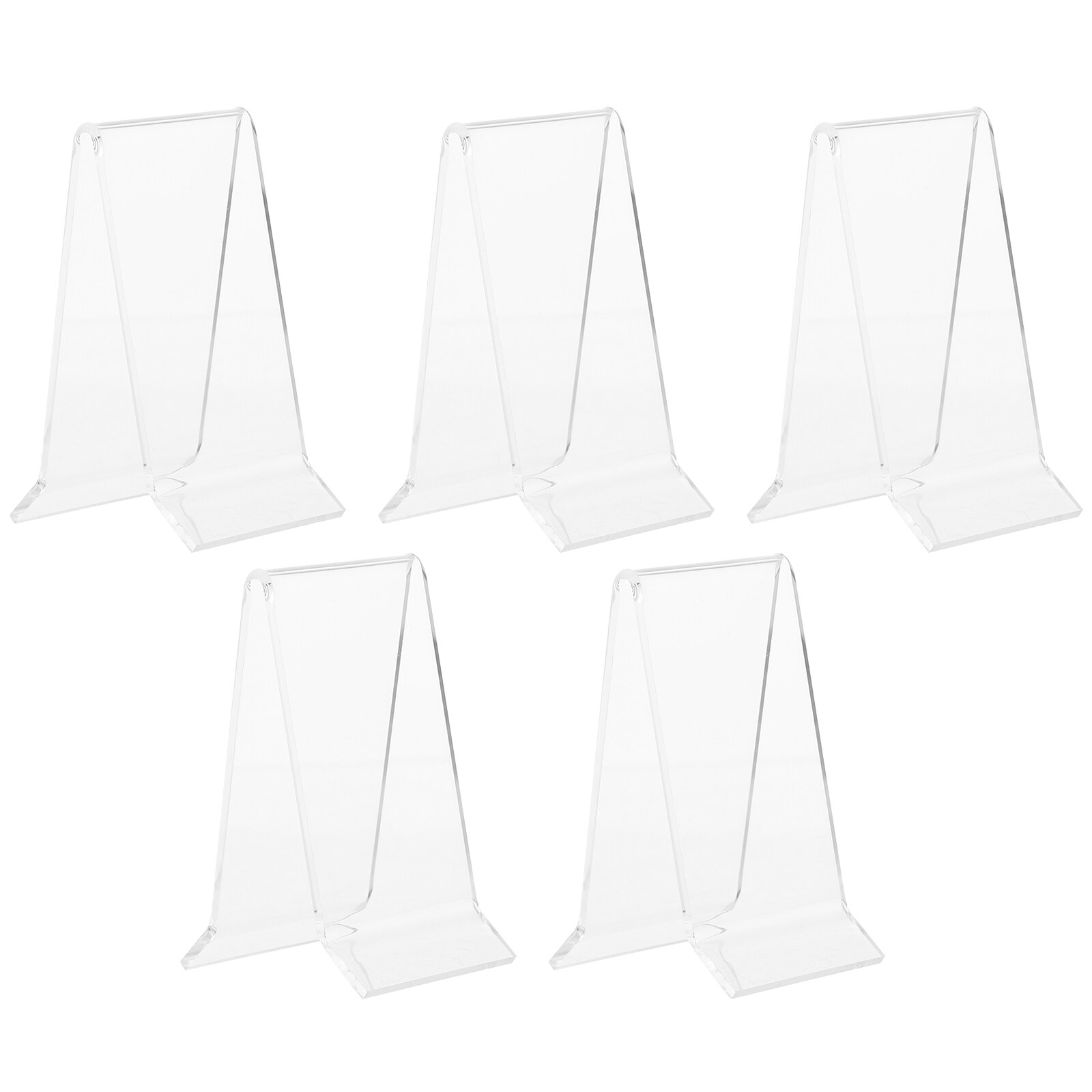 5pcs Clear Acrylic Shoe Racks Store Display Stands Sandal Display