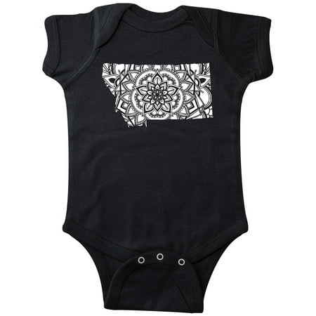 

Inktastic Montana Silhouette Mandala Gift Baby Boy or Baby Girl Bodysuit
