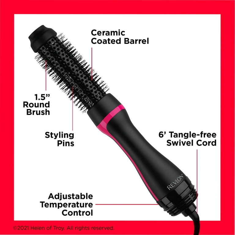 One-Step 1-1/2'' Root Booster Round Brush Dryer and Styler - Revlon