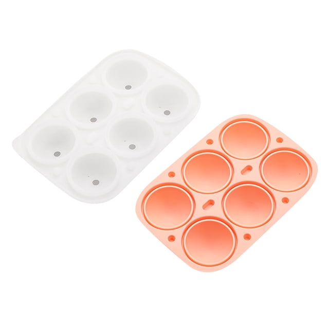 Bandejas reutilizables para hacer hielo Bandeja redonda de silicona para hacer bolas de hielo con tapas y embudo Cócteles de whisky y negro
