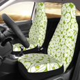 thumbnail image 3 of XMXT 2Pcs Car Seat Cover Decor Protector, Spherical Rose Print Front Seat Covers for Cars SUVs, Universal Fit, 3 of 9