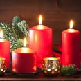 thumbnail image 6 of Wick Candle Holders, Wrought Iron Decorative Pillar Stand, Sturdy Table Centerpiece for 3x3 Inch Candles, Home Decor and Gift for Thanksgiving and Christmas (Black), 6 of 6
