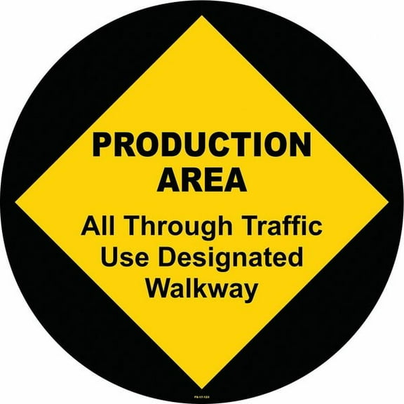 Stranco Anti-Slip Floor Sign,17 in x 17 in,Vinyl FS-17-123