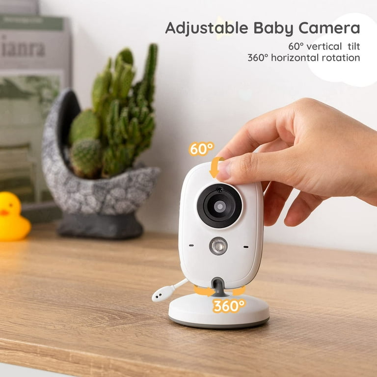 BOIFUN Baby Monitor with Camera and Audio, No WiFi, VOX Mode, Night Vision,  3.2'' HD Screen, Two-Way Audio, Baby Camera 