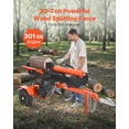 thumbnail image 2 of VEVOR 30 Tons Log Splitter, 306CC Engine, Powered Wood Splitter with 2" Ball Coupler, Auto Return, Vertical & Horizontal Mode, 2 of 9