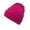 Hot Pink, variant on Winter Beanies Women's Fashion Solid Color Curling Fall And Winter Knitting Pile Cap Baotou Hat