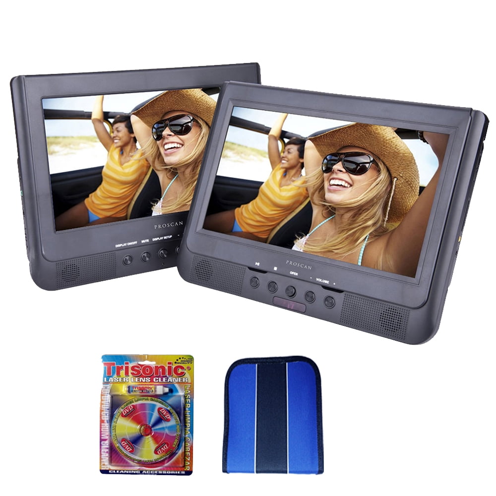 Sylvania 10.1" Dual Screen Portable DVD Player (SDVD1037) - Essentials