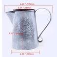 thumbnail image 2 of DOLITY Rustic Metal Bucket, French Flower Pots with Handle, Plant Pot Tall, Steel 5, 2 of 8