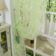 Bicoasu 2024Clearance! Leaf Sheer Curtain Tulle Window Voile Drape