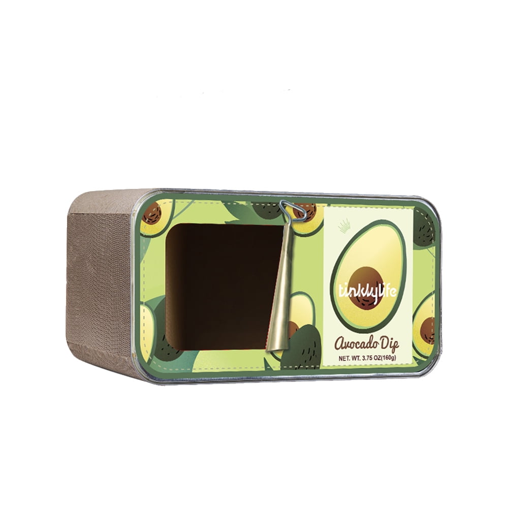 Kepooman Canned Fruit Cat House for Indoor Cats - Large Cat Cave for Pet Cat House with Scratcher - Avocado Kepooman Canned Fruit Cat House for Indoor Cats - Large Cat Cave for Pet Cat House with Scratcher - Avocado