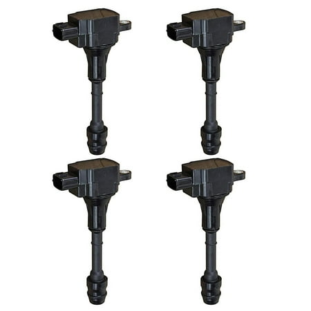 Ignition Coil Nissan Xtrail Set of 4 Ignition Coils For 2002-2008, 2010-2013 Nissan X-Trail 2.5L L4 Compatible with UF350 C1398 ()