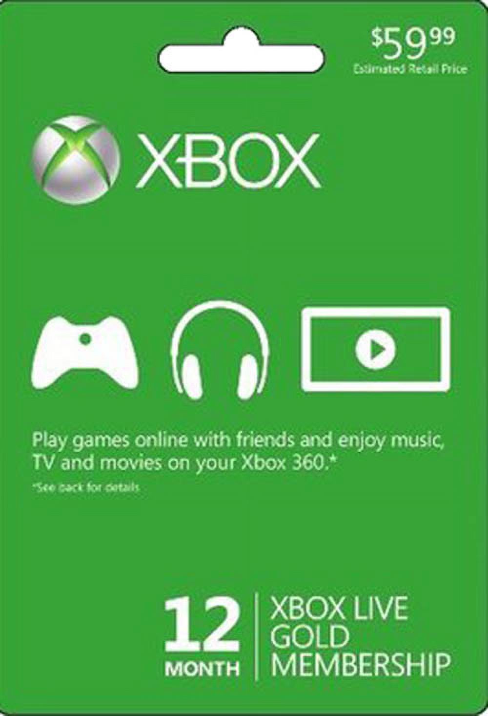 Interactive Commicat Xbox 12 Mth Sub 2012 D5 $59.99 - image 2 of 2