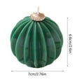 thumbnail image 3 of YIKA Christmas Red And Green Ball Candle Home Decoration Ornament Christmas Scented Candle Spherical Souvenir Christmas Tree Decorations Green, 3 of 6