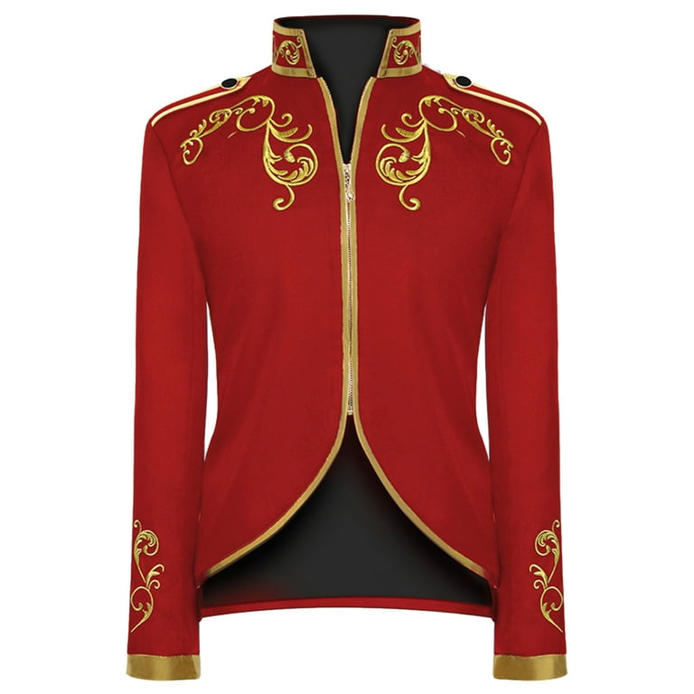 KaLI_store Mens Blazer Jacket Mens Business Dress Wedding Casual Stretch  Slim Classic Fit Blazer jackets for men Red,3XL