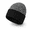 black and white, variant on Fleece Lined Knit Beanie for Adults, Double-Layer Warm Stretch Winter Hat with Soft Marled Yarn, Lightweight Cold Weather Cap for Commuting, Walking and Outdoor Wear