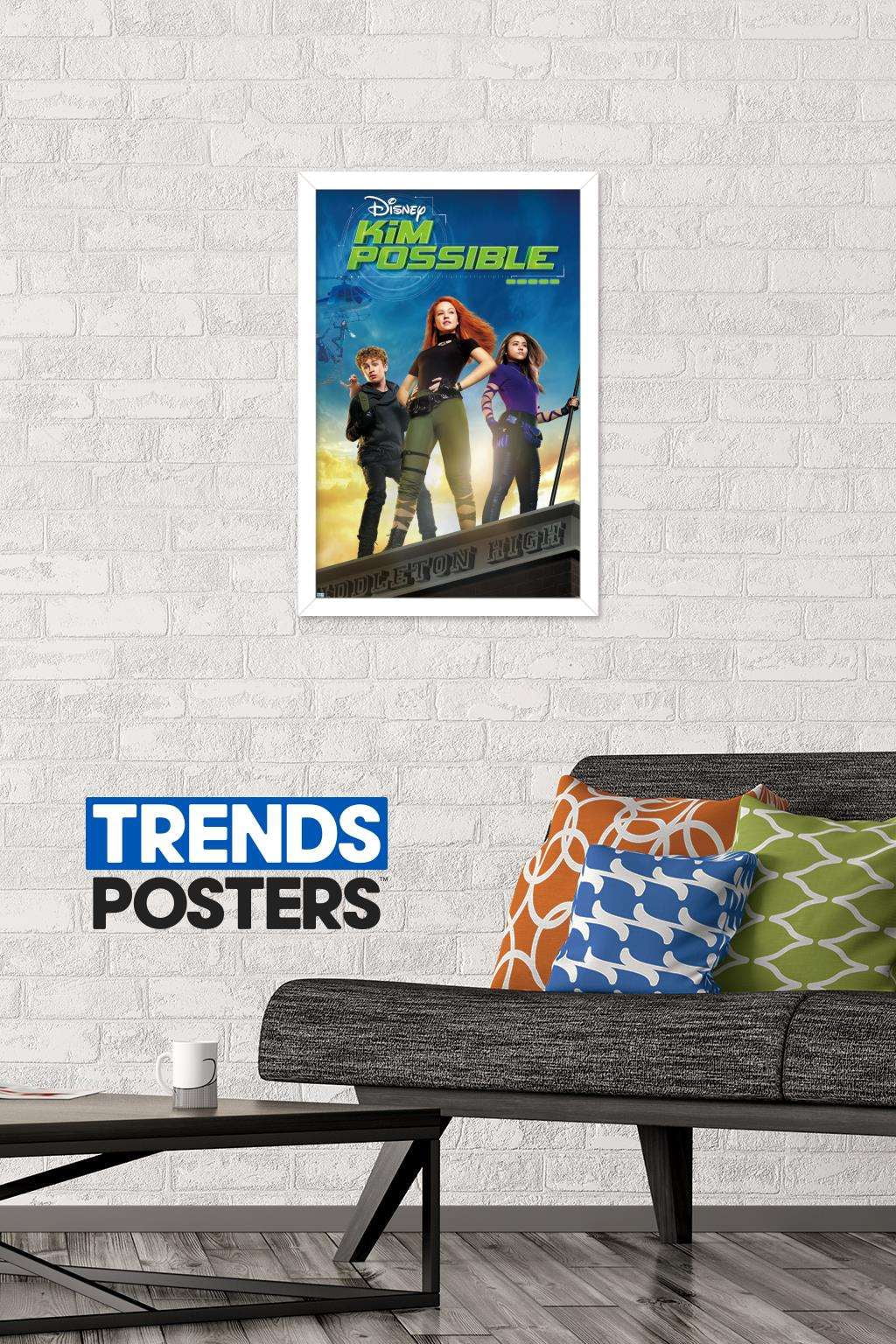 Disney Kim Possible - Key Art Wall Poster, 14.725" x 22.375", Framed