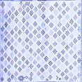 thumbnail image 1 of Ahgly Company Machine Washable Indoor Square Southwestern Blue Country Area Rugs, 5' Square, 1 of 4