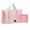 Pink, variant on LHNFT Foldable Travel Duffel Bag, 25L Waterproof Lightweight Weekender Overnight Bag for Camping, Holiday, Shopping, Outing, Vacation, Tote Carry on Luggage Storage Sports Gym Bags for Men Women