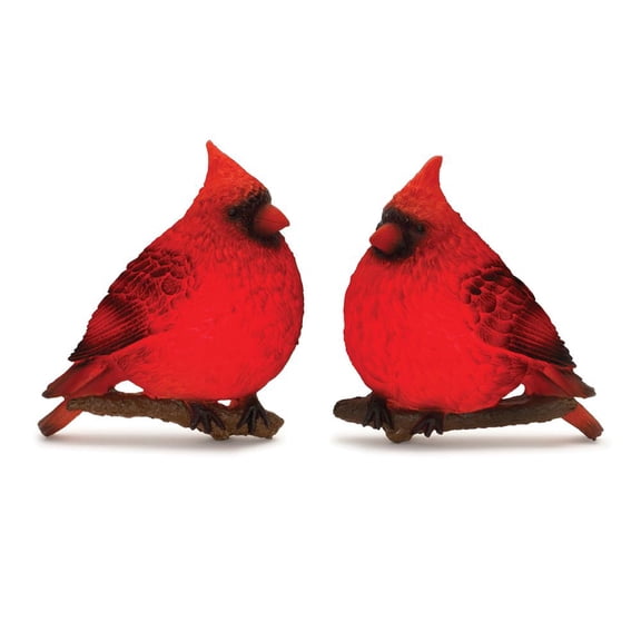 Melrose International LLC LED Cardinal Wall Accent (Set of 2) 9.5"L x 11"H Resin 3 AAA Batteries