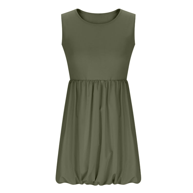 olive green bubble dress Eternal Olive Bubble Hem Mini Dress