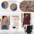 thumbnail image 5 of SUNBS Blouses for Women Business Casual Dressy Tops Crewneck Pleated Long Sleeve Shirts Trendy Clothes, 5 of 8