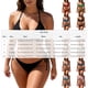 thumbnail image 4 of TaTaai Women's Two Piece Cut Out Swimsuit, Solid Color Back Tie Bikini Set with Soft Cup, Fashion Beachwear for Vacation, Pool Activities and Summer Holiday Gift, 4 of 5