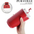 thumbnail image 5 of PrimeCook Shop Insulated Tumblers with Lid, 14 oz Travel Coffee Mug Stainless Steel Vacuum Cup, Leak Proof Reusable Double Walled Coffee Tumbler for Iced and Hot Drinks, Red, 5 of 14