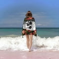 thumbnail image 5 of Skeleton Flower Ball Microfiber Sand Free Beach Towel Oversized Quick Dry Absorbent for Pool Swimming Bathroom Beach Towel 32x52 Inch, 5 of 14