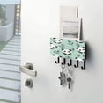 thumbnail image 5 of Stylish Acrylic Key Holder Wall Mount small shelf with hooks Decorative & Functional for Home Organization Cute Pandas, 5 of 6