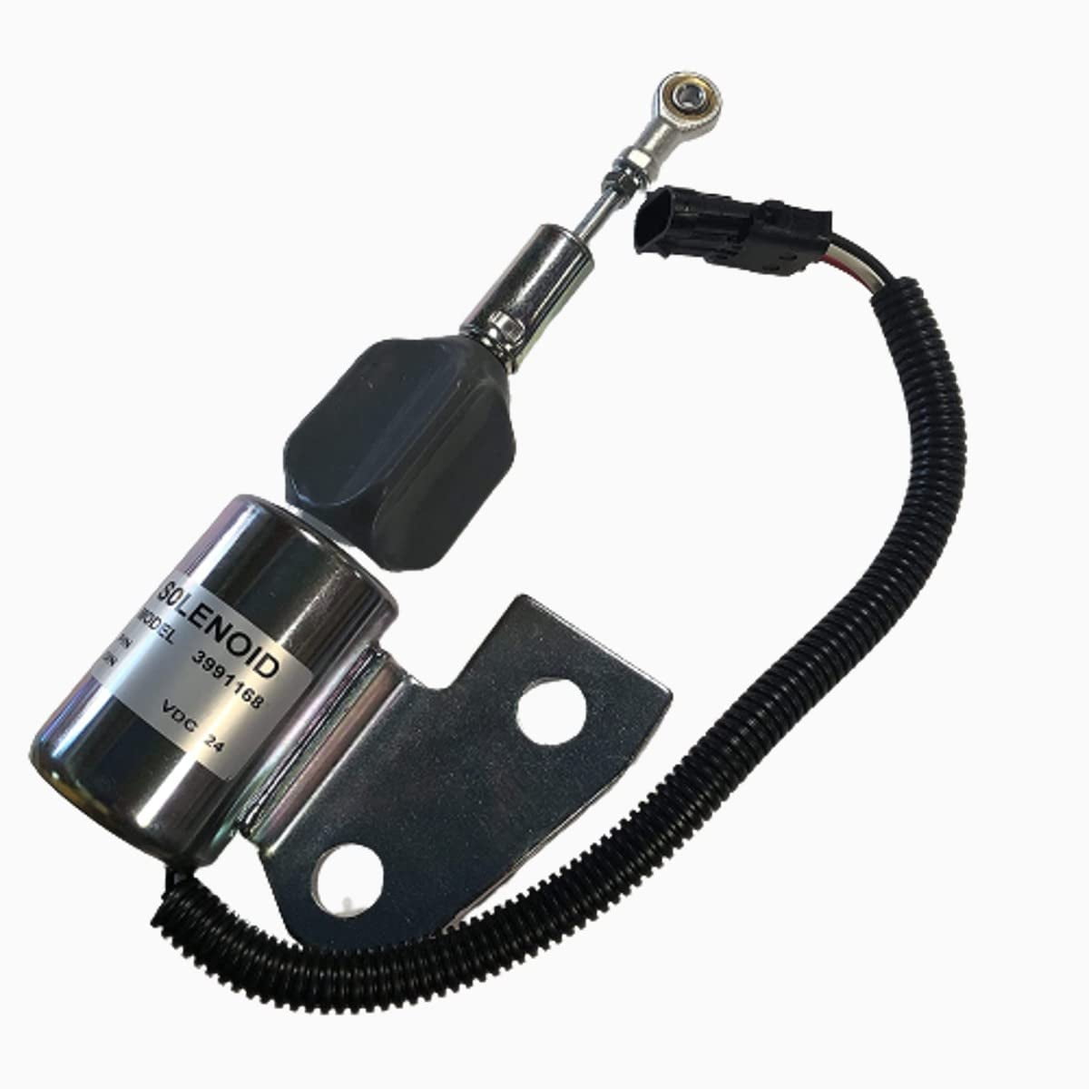 24V Cummins Denso Shut Down Solenoid - Replaces OEM 3991168, For 4BT Engines