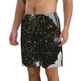 thumbnail image 2 of Logiee Spiderweb Bats And A Spider Print Mens Swim Trunks Quick Dry Board Shorts,Breathable Hawaii Beach Shorts Swimwear Bathing Suits-Medium, 2 of 6