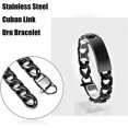 thumbnail image 4 of Cremation Bracelet for Ashes for Women Men - 316 L Stainless Steel Cuban Link Urn Bracelet Keepsake Ash Holder Cremation Memorial Jewelry Urn Jewelry, 4 of 8