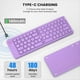 thumbnail image 4 of Mini Teclado Inalámbrico Bluetooth Plegable (Sincroniza Hasta 3 Dispositivos), Teclado Plegable Portátil para Android ,, 4 of 5