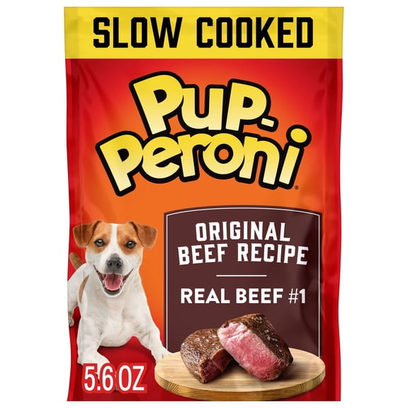 (2 Pack) Pup-Peroni Original Beef Flavor Dog Snacks, 5.6-Ounce