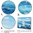 thumbnail image 3 of Designart "Infinity of the Ocean Blue Serenity I" Landscapes Floater Framed Canvas Print, 3 of 7
