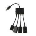 thumbnail image 3 of BELOVING 2X 4 en 1 Mâle vers Femelle Micro USB 2.0 Hôte de Charge OTG Hub Câble Adaptateur, 3 of 9