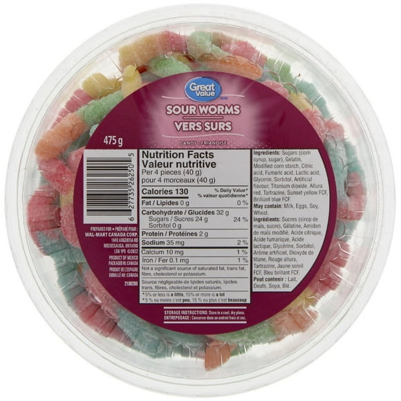 Great Value Sour Worms