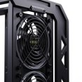 thumbnail image 2 of veddha Defender MINI 02B 2026 Upgraded Open Air ITX Gaming PC Case, CNC Machined Aluminum Mini ITX Chassis, Dual 240mm Water Cooling Support, Vertical GPU Mount, 2 of 11