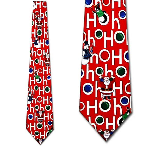 Santa HoHoHo (Red)  Necktie Mens Tie