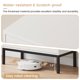thumbnail image 4 of Aparador de Madera – Moderno con Puertas de Vidrio y Estantes – Gabinete Buffet Auxiliar – Entrada, Salón, Comedor o Cocina – Organización Ideal - Blanco, vidrio Changhong, 4 of 8