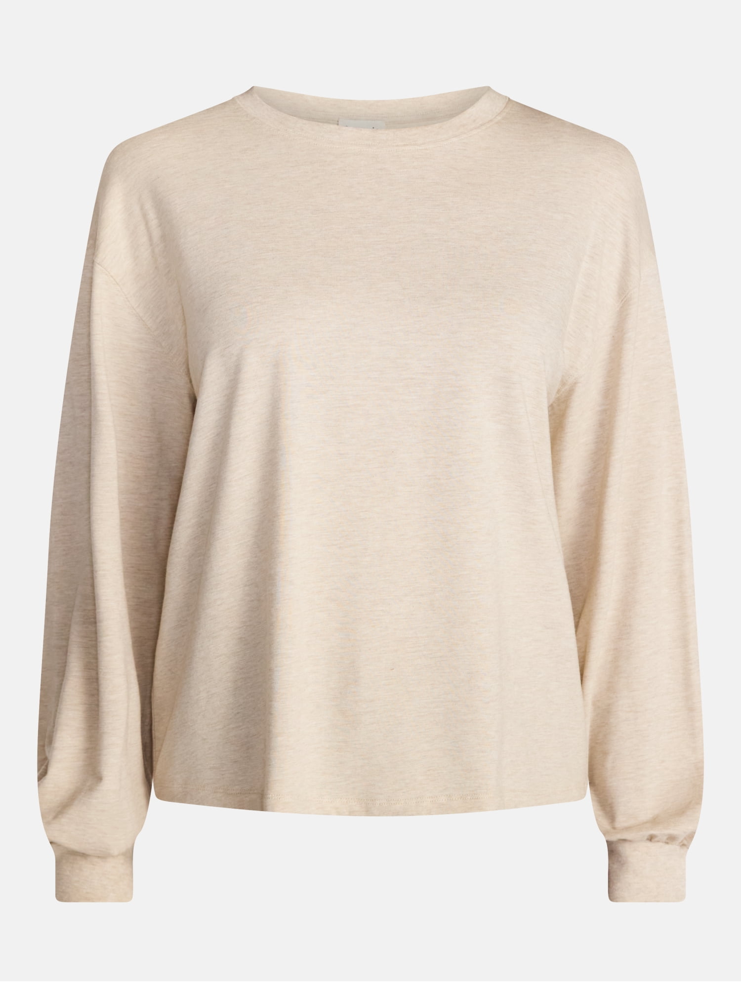 Scenario Women's Oversized Tee with Long Sleeves, Sizes XS-XXXL