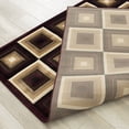 thumbnail image 6 of Allstar Burgundy Squares Modern Geometric Area Rug (5' 2" x 7' 2"), 6 of 7
